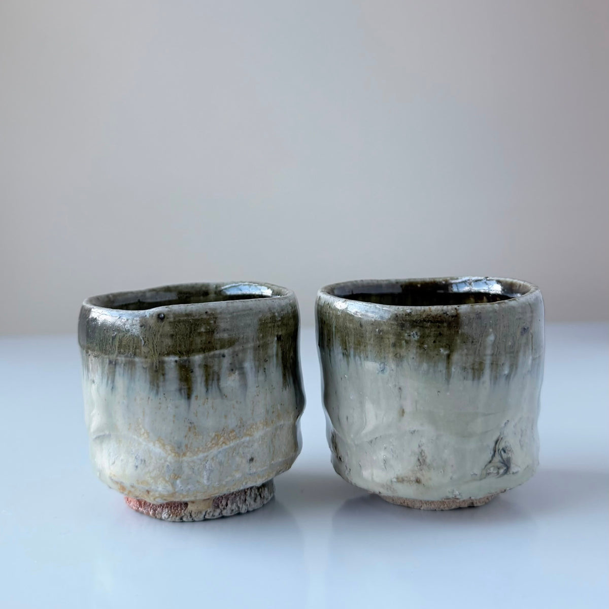 Chōsen Karatsu Wood-Fired Guinomi by Mike Martino
